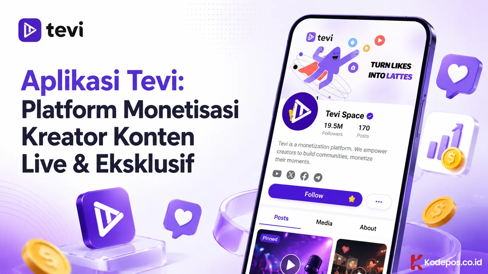Aplikasi Tevi: Platform Monetisasi Konten Live & Eksklusif