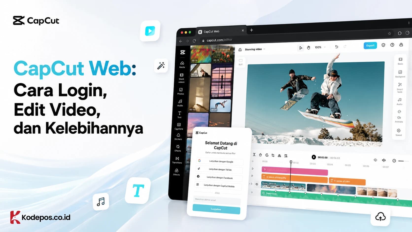 CapCut Web: Cara Login, Edit Video, dan Kelebihannya