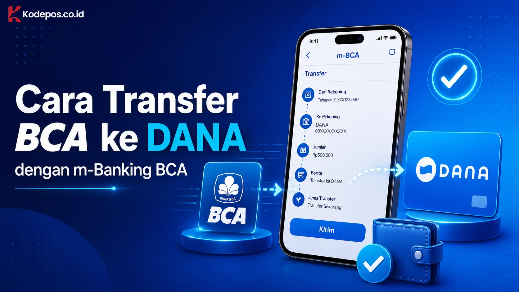 Cara Transfer BCA ke DANA dengan m-Banking BCA