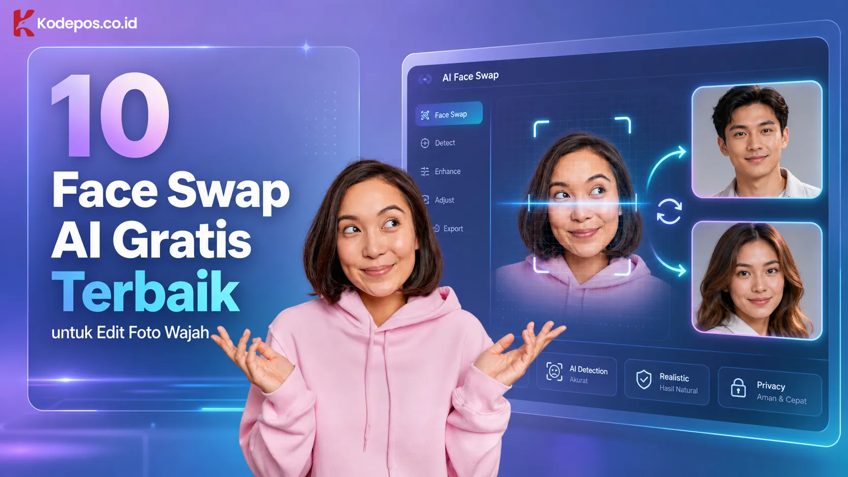 10 Face Swap AI Gratis Terbaik untuk Edit Foto Wajah