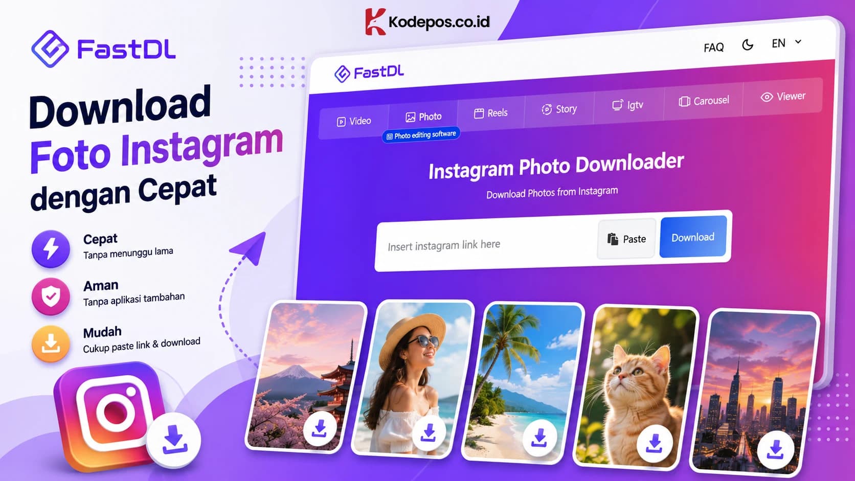 FastDL untuk Download Foto Instagram dengan Cepat