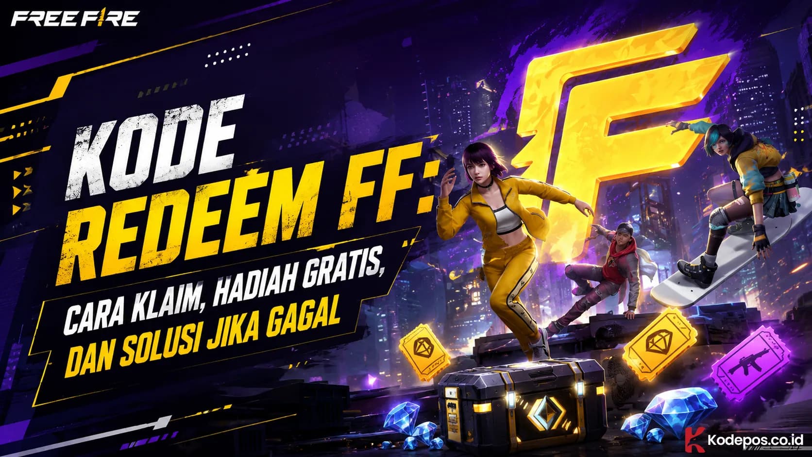 Kode Redeem FF: Cara Klaim, Hadiah Gratis, dan Solusi Jika Gagal