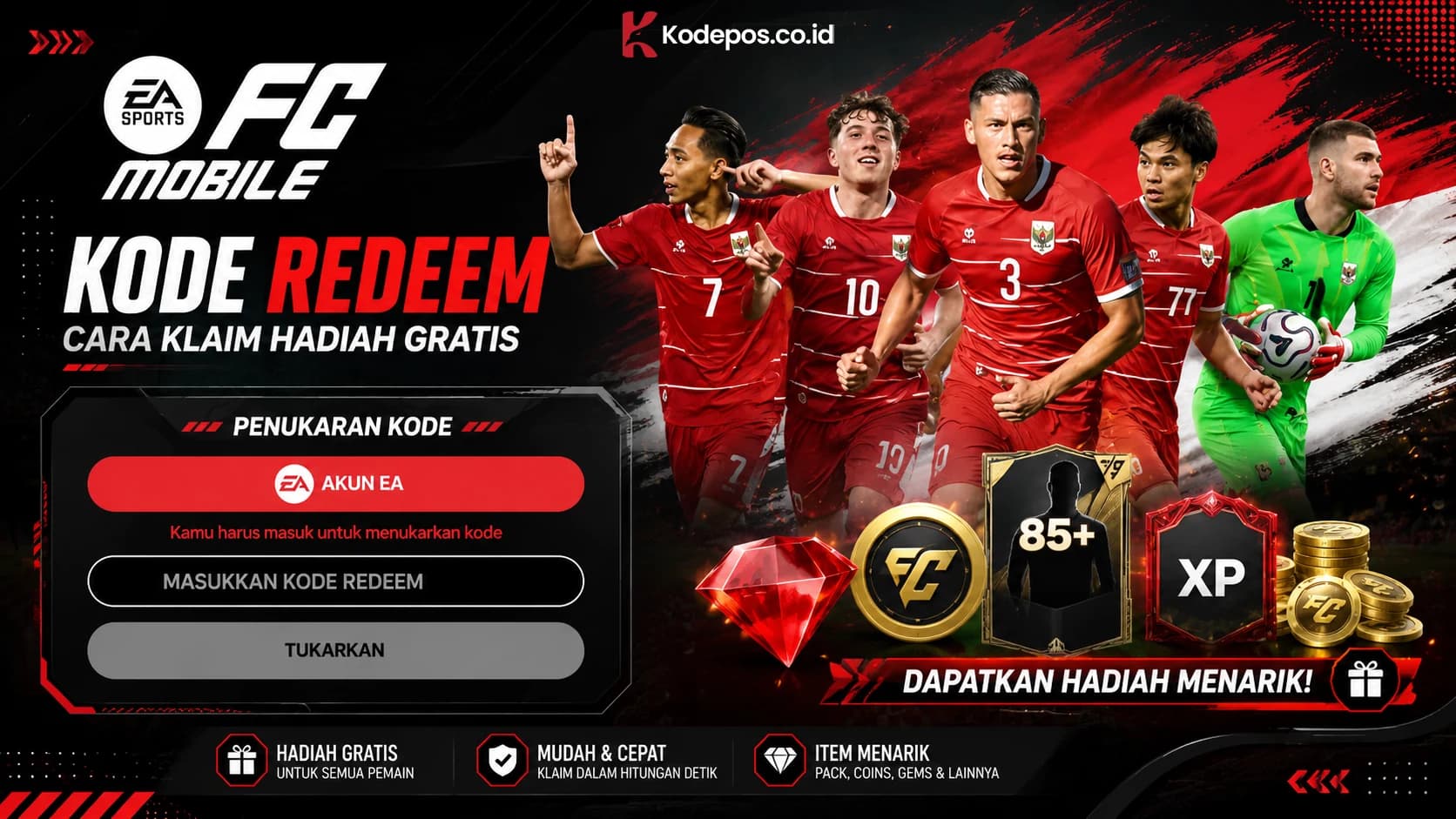 Kode Redeem FC Mobile: Cara Klaim Hadiah Gratis