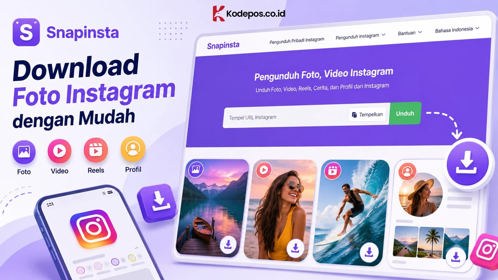 Snapinsta untuk Download Foto Instagram dengan Mudah