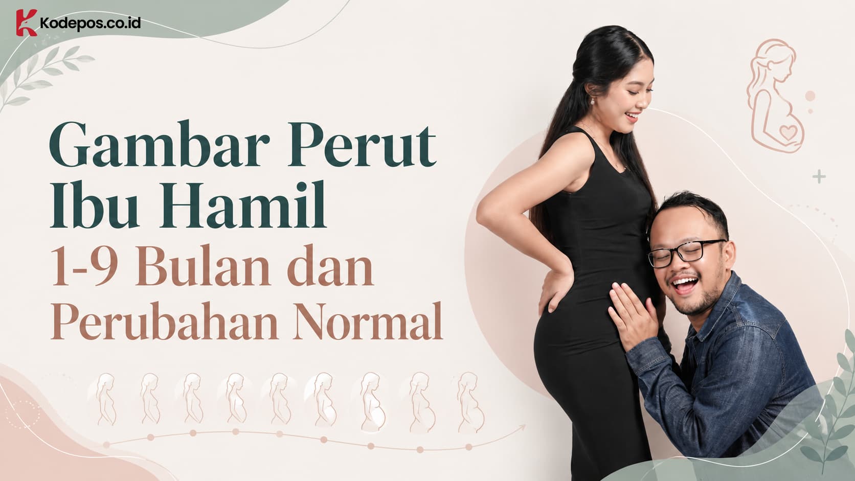 Gambar Perut Ibu Hamil 1-9 Bulan dan Perubahan Normal